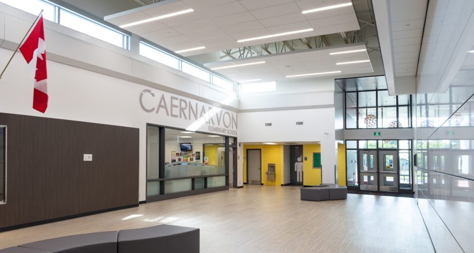 Project-Caernarvon-Elementary-School-JEN-COL Caernarvon Elementary School entrance interior