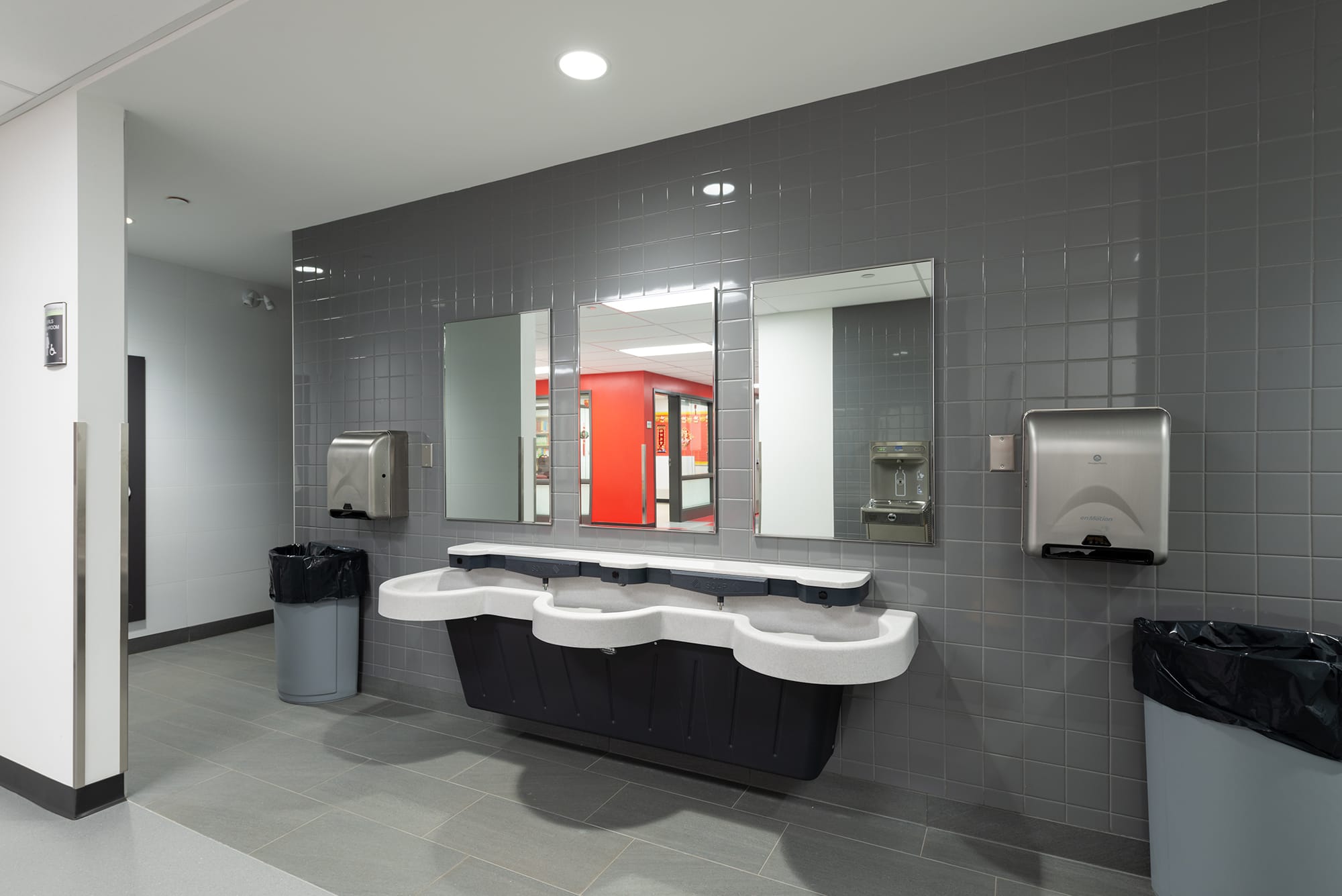 Caernarvon Elementary School bathroom