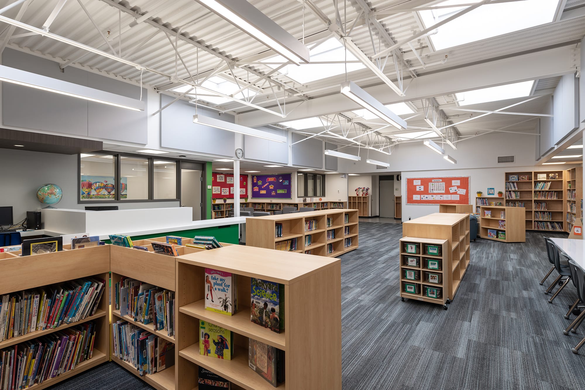 Caernarvon Elementary School library