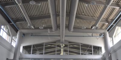 École Montrose Junior High School interior ceiling