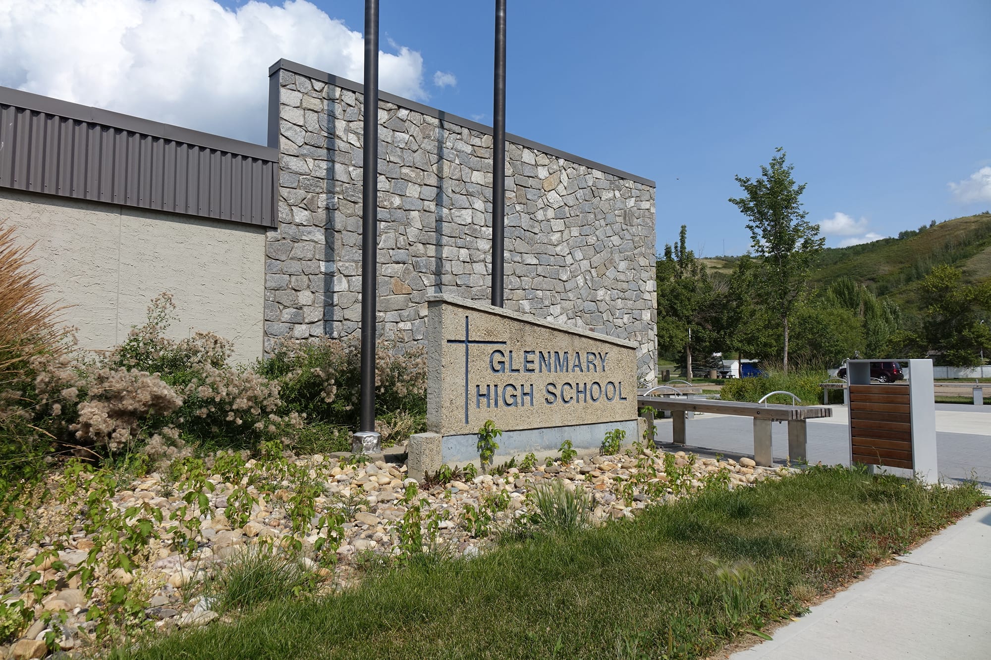 Glenmary School with signage