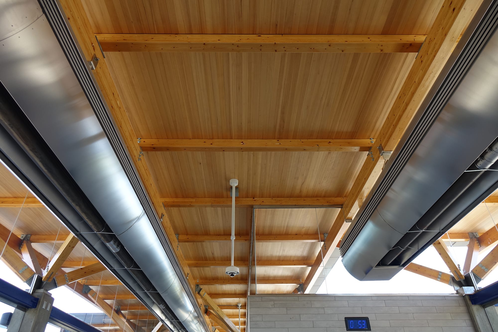 Lewis Farms Transit Centre ceiling and heating