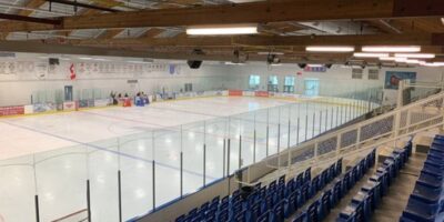 Modernized Ice Surface in Slave Lake Multi-Rec Centre Arena.