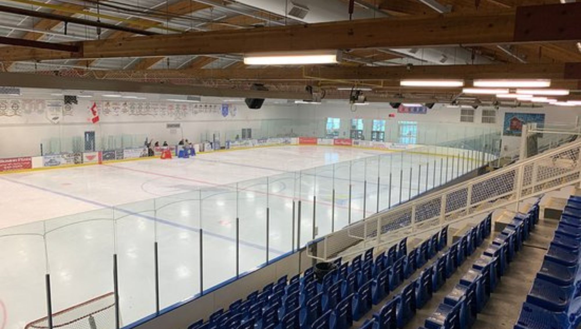 Modernized Ice Surface in Slave Lake Multi-Rec Centre Arena.