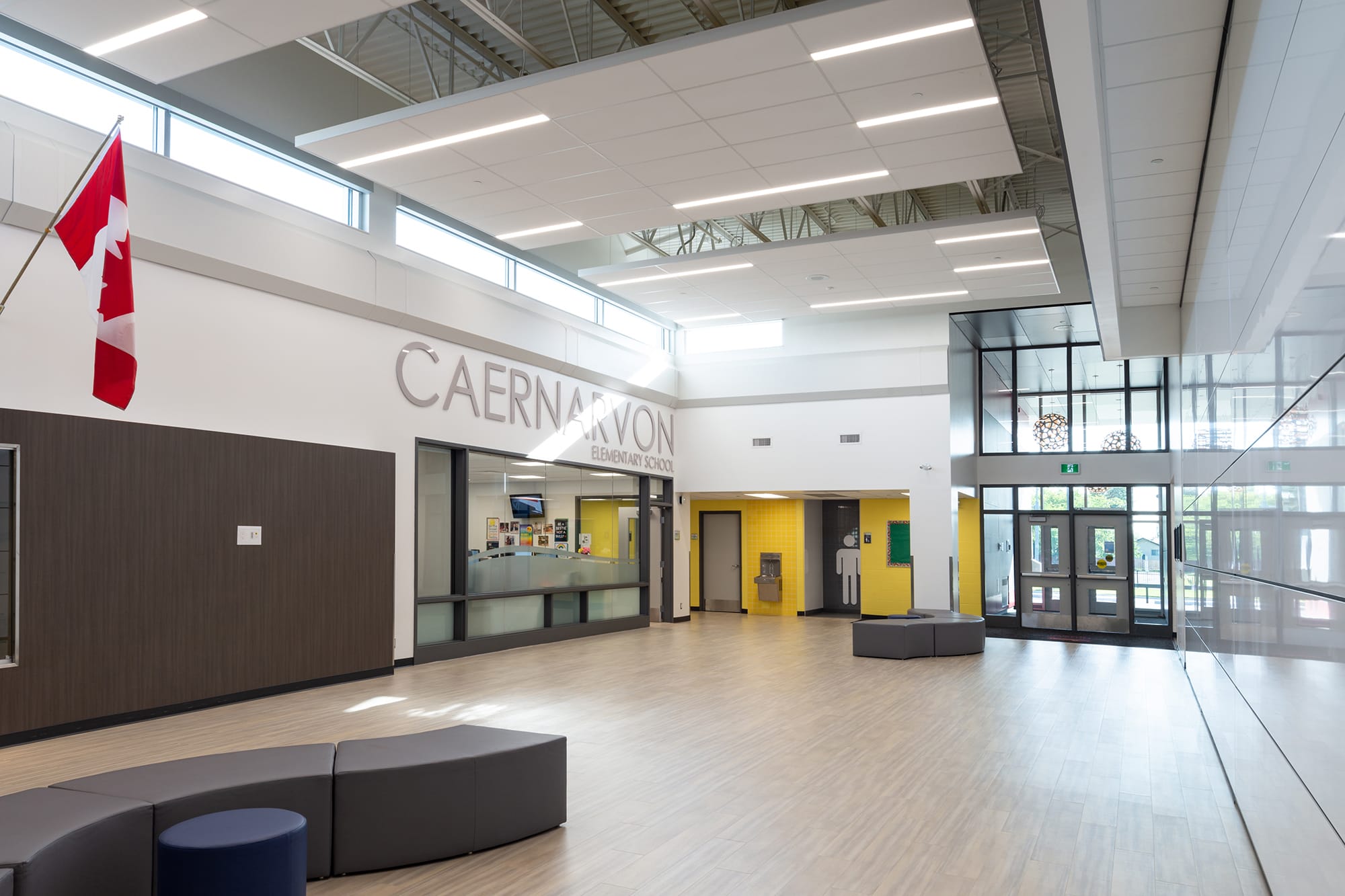 Caernarvon Elementary School entrance interior