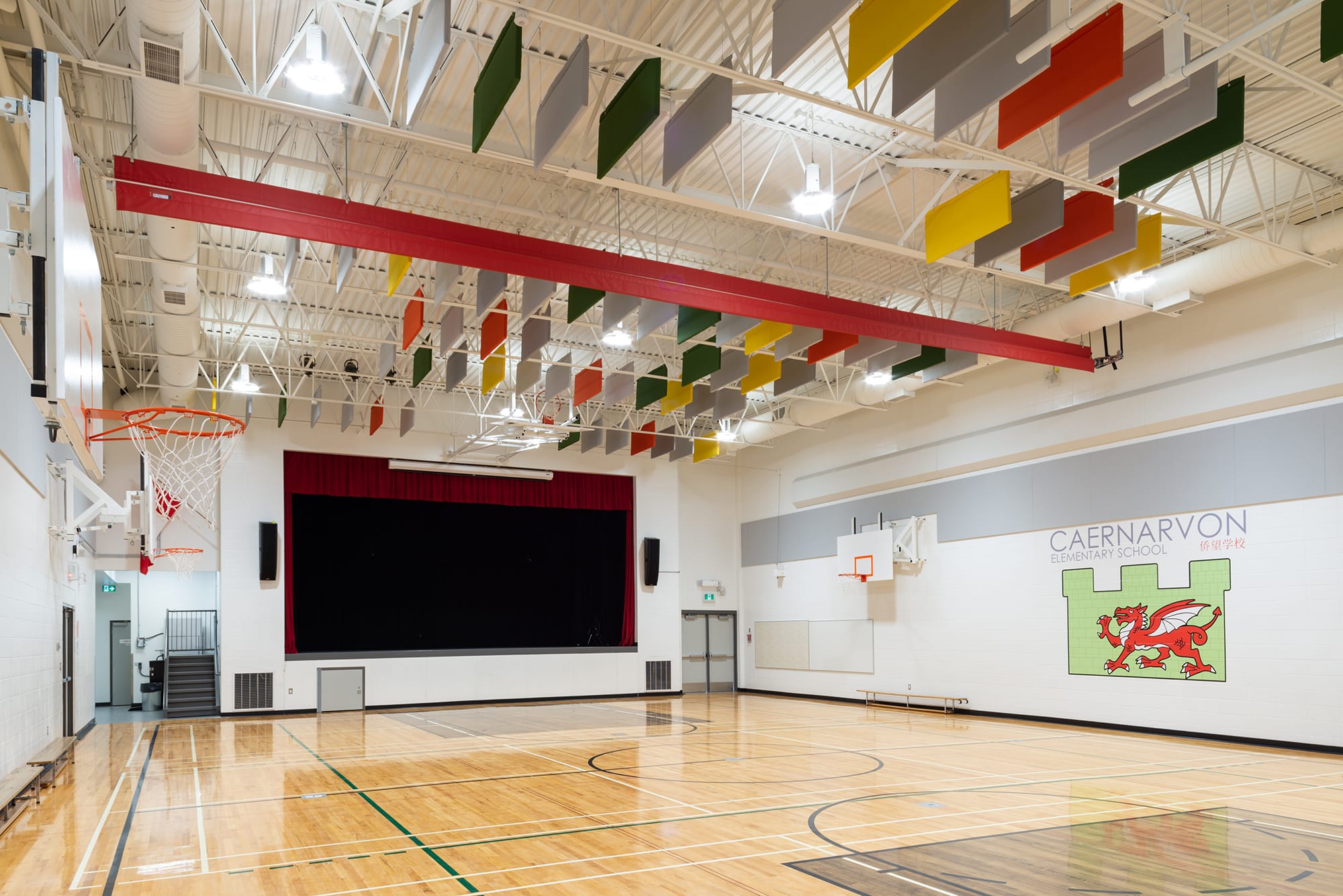 Caernarvon Elementary School gymnasium