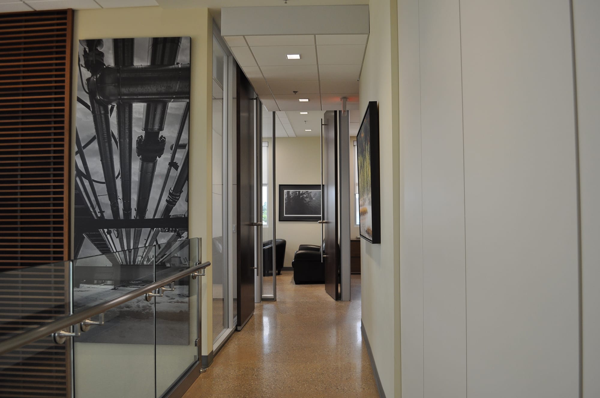 Chris Page & Associates building interior hallway