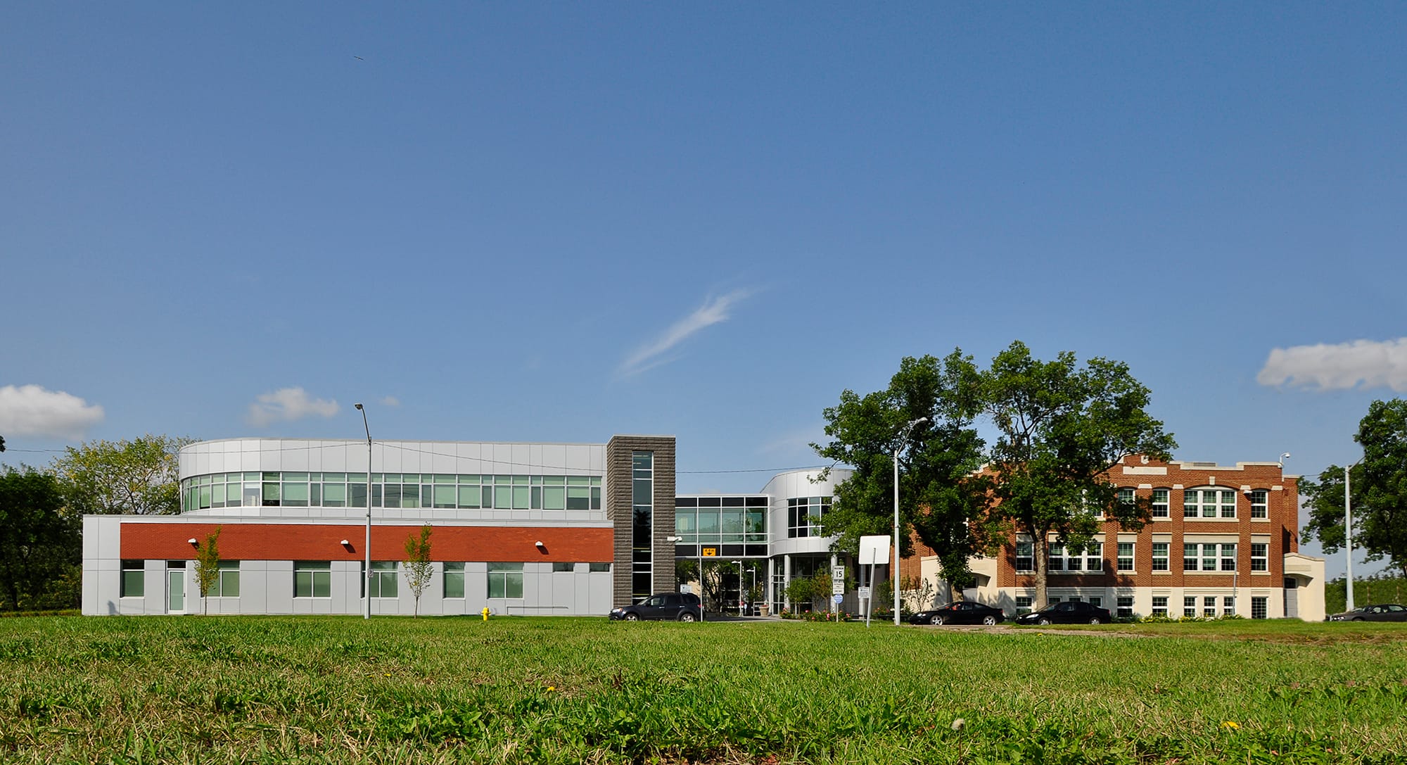 East Edmonton Health Care Centre exterior from across the lawn