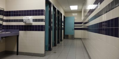 Derek Taylor Public School interior bathroom