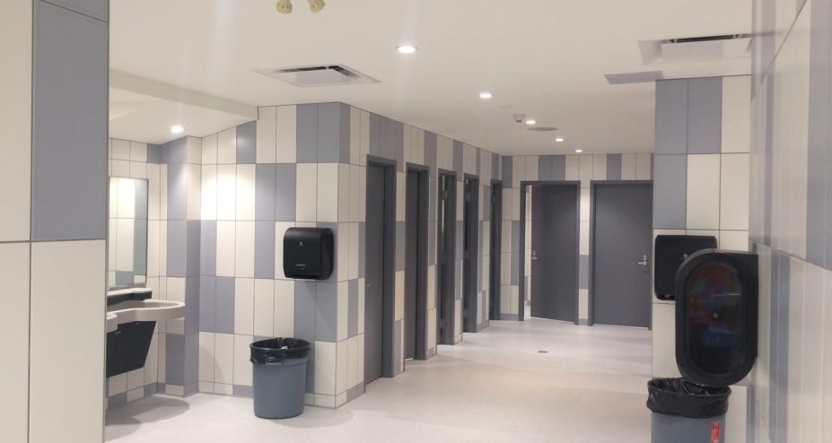 Oilfields High School bathroom renovation