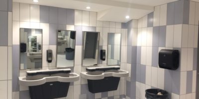 Oilfields High School bathroom renovation
