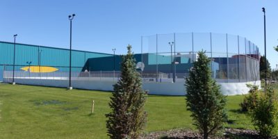 Tri Leisure Centre Outdoor Arena in summer