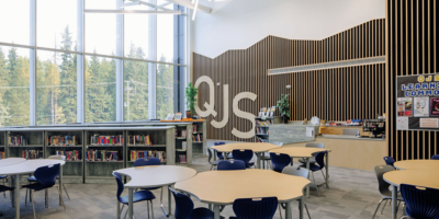 Quesnel Junior School Library.