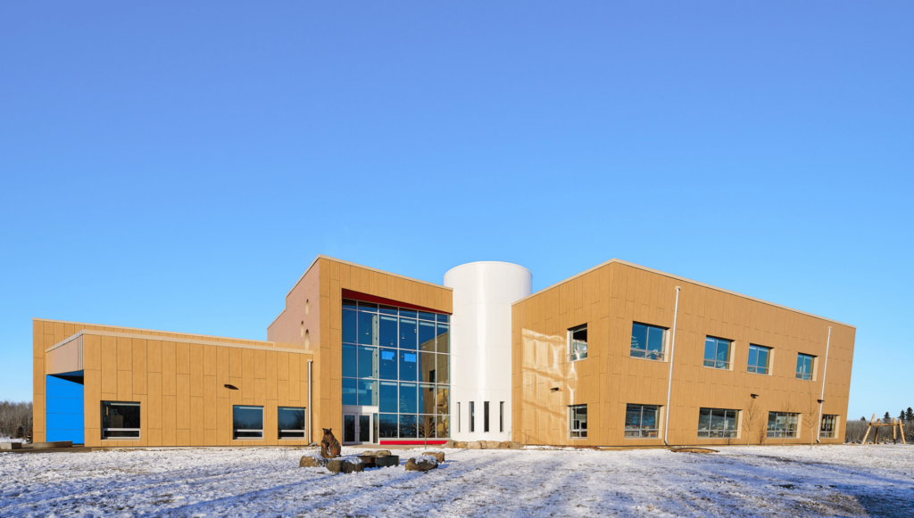 Onchaminahos Elementary School Exterior.