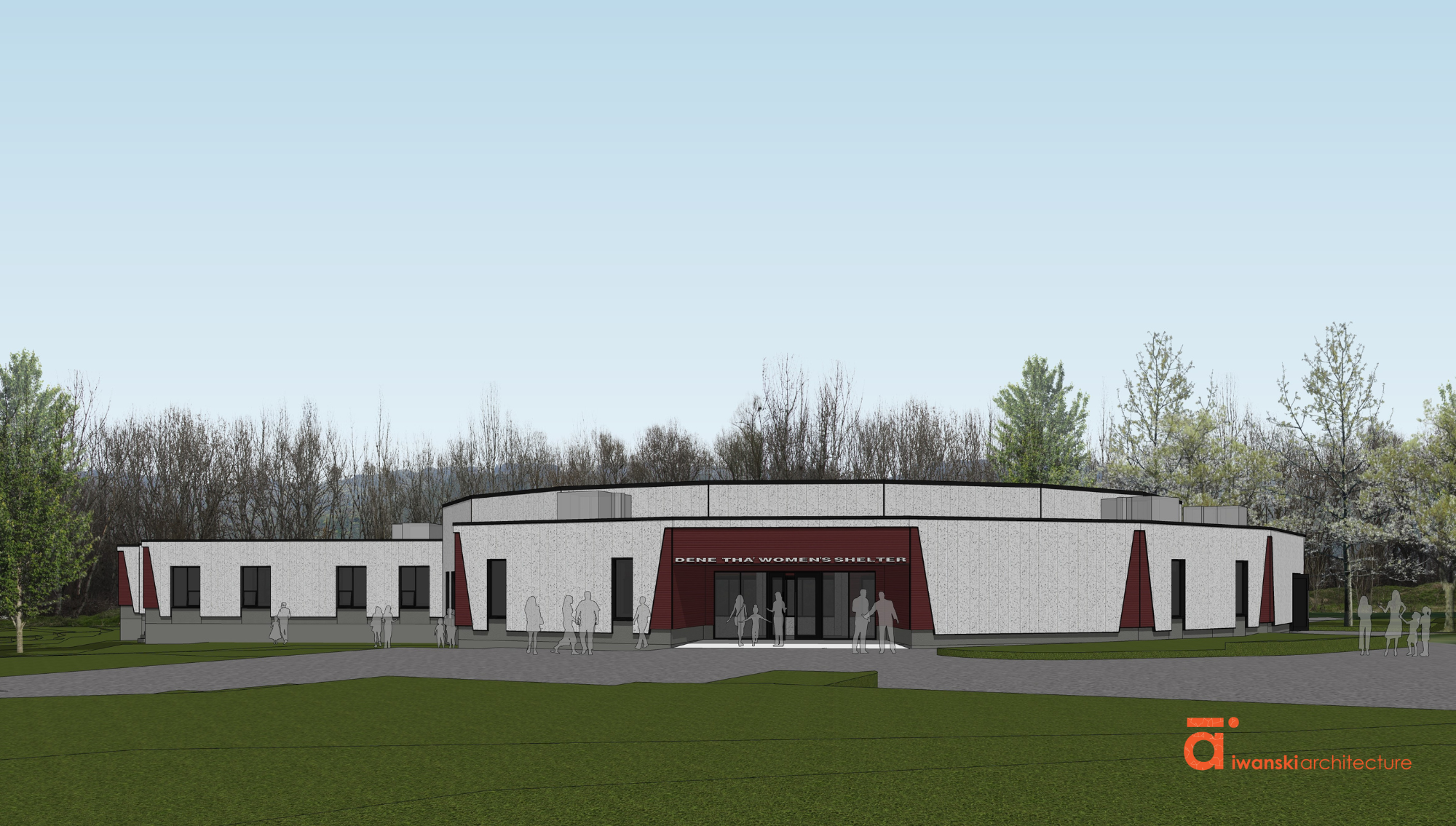 Dene Tha' Women's Shelter Rendering.