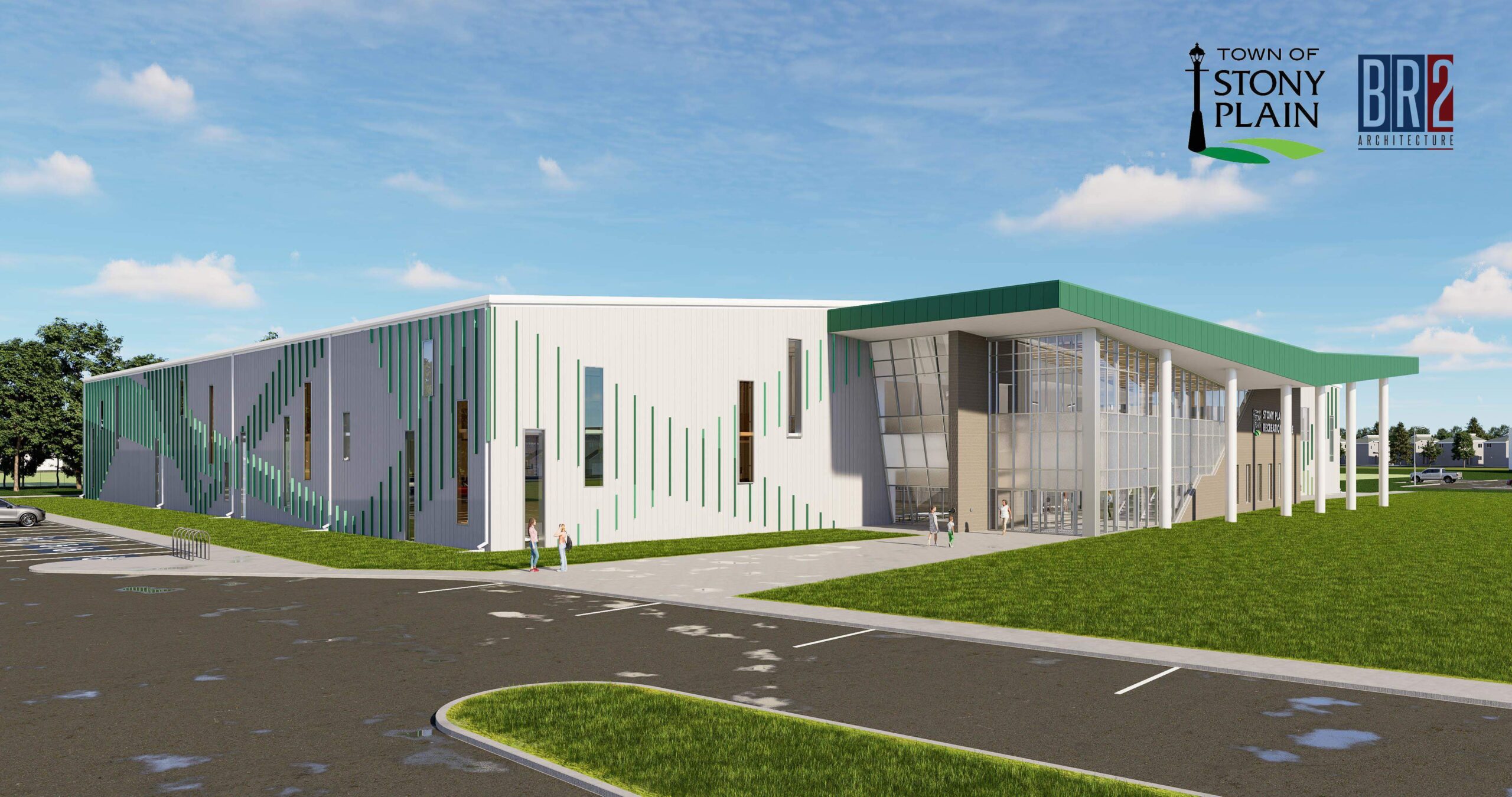 Stony Plain Community Recreation Centre - Architect Rendering (courtesy of BR2 Architecture)