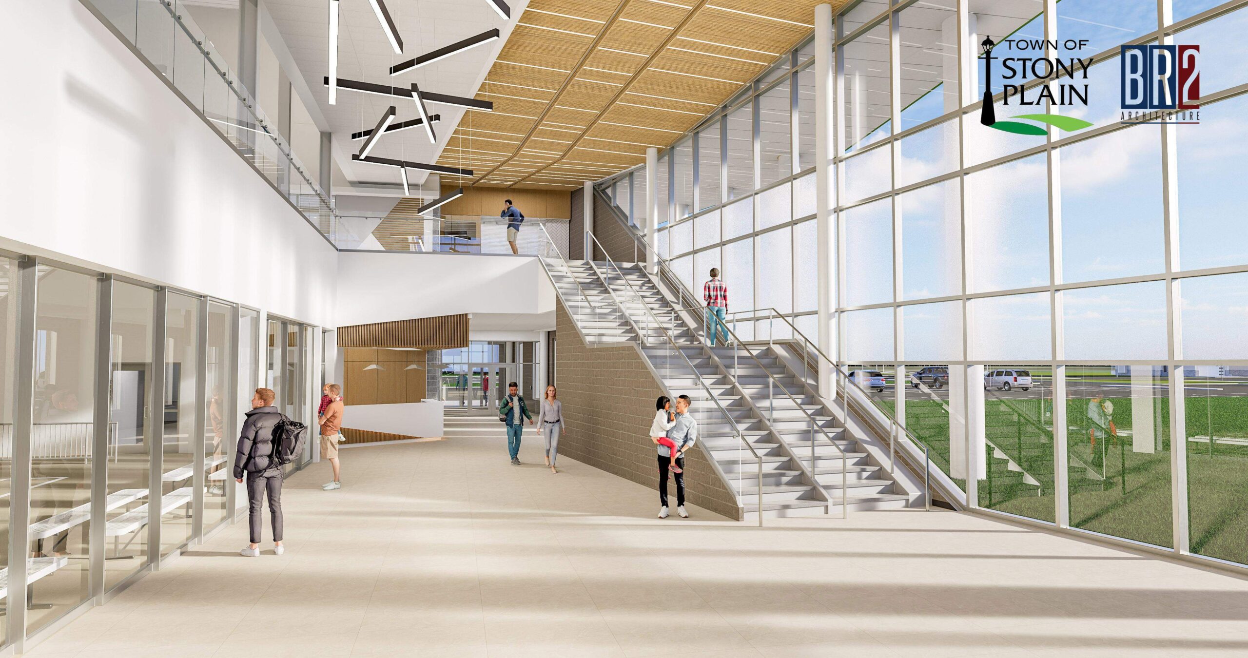 Stony Plain Community Recreation Centre - Architect Rendering (courtesy of BR2 Architecture)