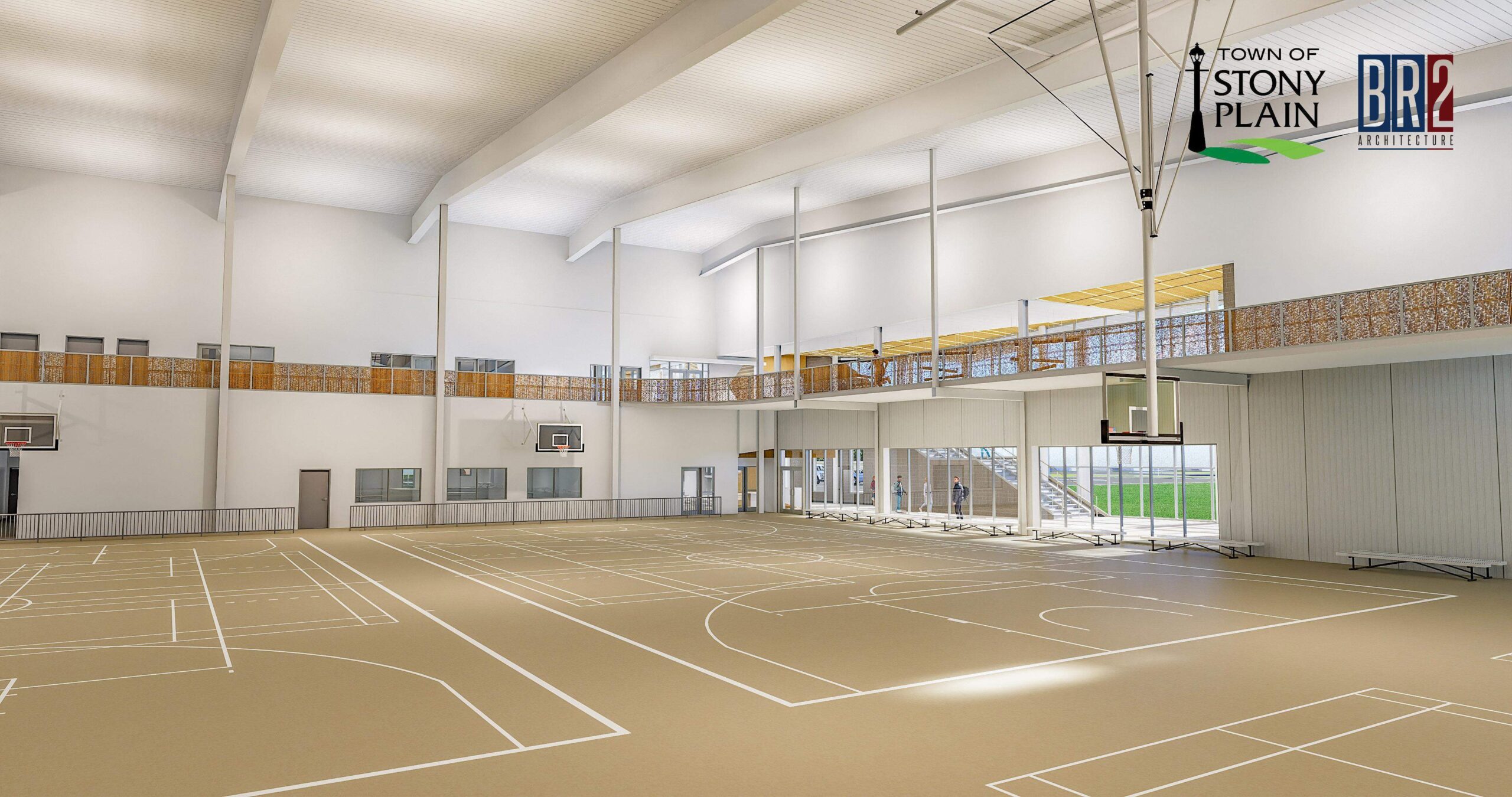 Stony Plain Community Recreation Centre - Architect Rendering (courtesy of BR2 Architecture)