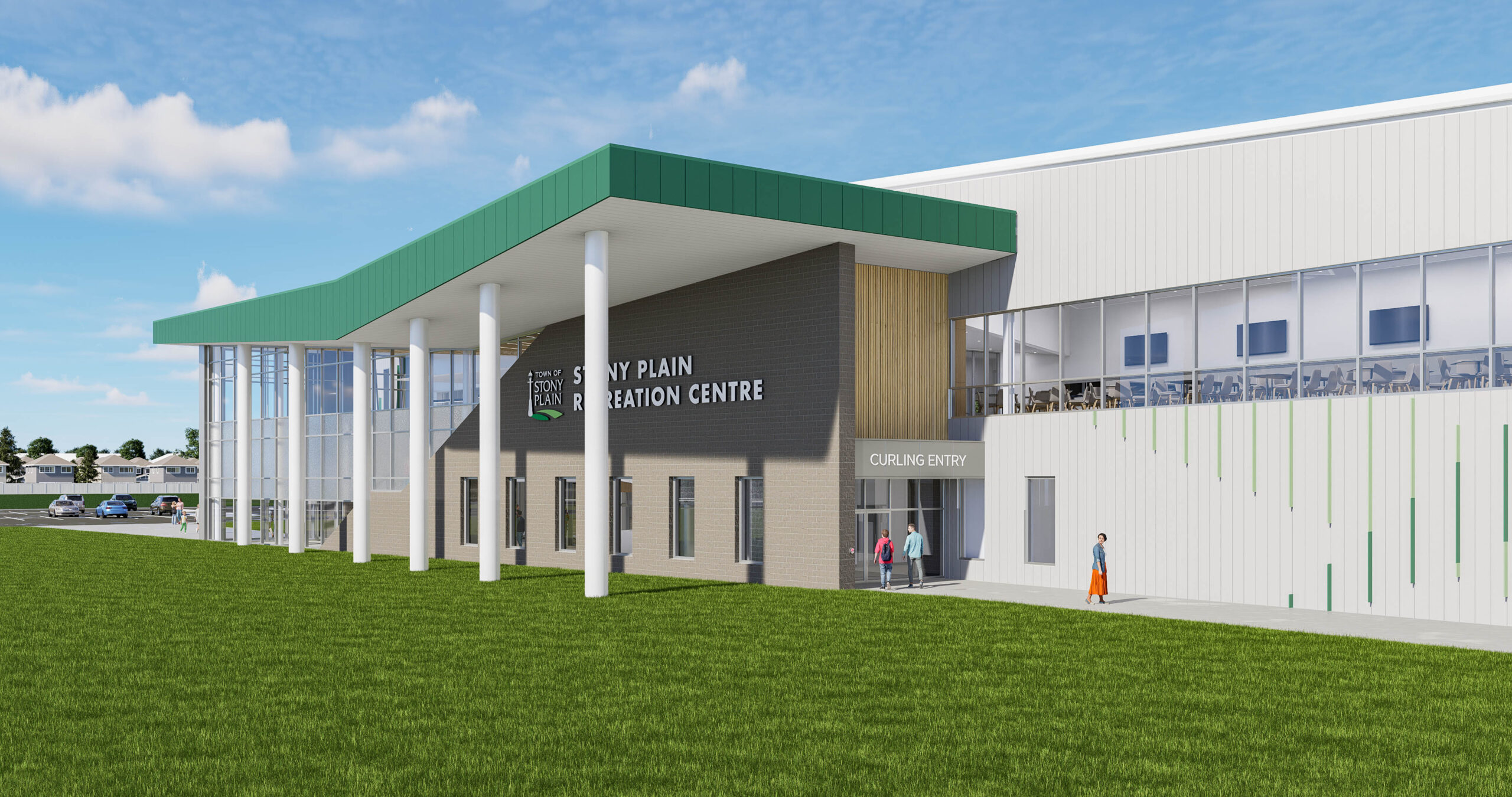 Stony Plain Community Recreation Centre - Architect Rendering (courtesy of BR2 Architecture)